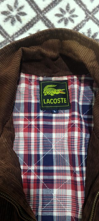 Casaco Lacoste Vintage Castanho Tam L