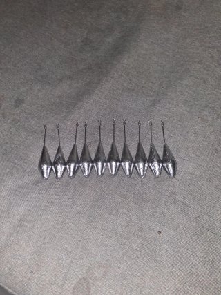 Set de 10 Plomos de Pesca 100g