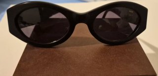 Gafas de sol REM Retro Y2K Ovaladas Negras