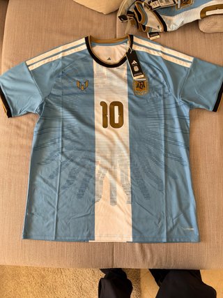 Camiseta Argentina Messi 10 ultimo partido