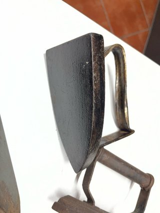 Lote de 6 planchas antiguas de hierro