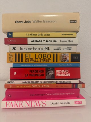 Pack 11 libros sobre ventas, biografias, PNL..