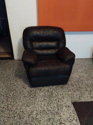 Sillón de Piel Marrón