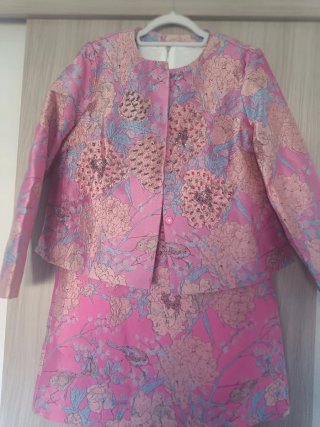 Traje fiesta chaqueta y falda talla M