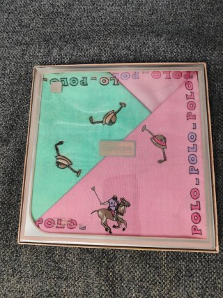 Juego 3 pañuelos Polo niña verde y rosa