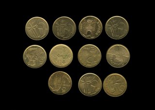Lote 11 Monedas 5 Pesetas Comunidades Autónomas
