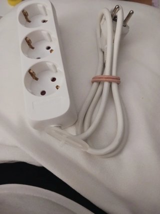 Regleta de 3 enchufes con cable de 0,90m