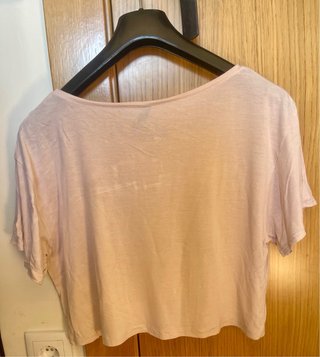 Crop top rosa palo Divided H&M Talla S