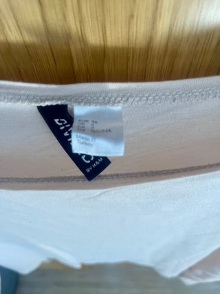 Crop top rosa palo Divided H&M Talla S