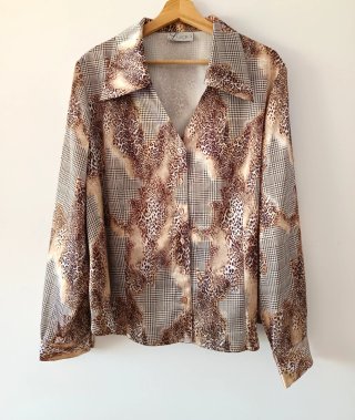 Blusa animal print leopardo talla 58