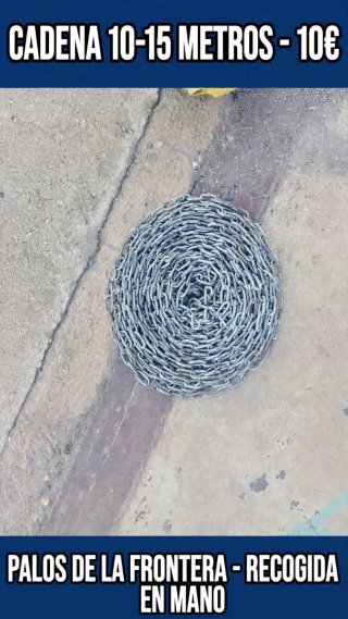 Cadena de acero 10-15 metros