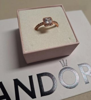 Anillo Pandora Talla 56 Oro Rosa