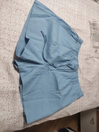 Pantalones cortos azules mujer
