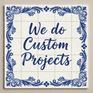 Mural di piastrelle personalizzabile con testo in ceramica