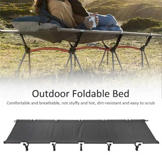 Cama de Camping Plegable Aluminio 186x67 cm