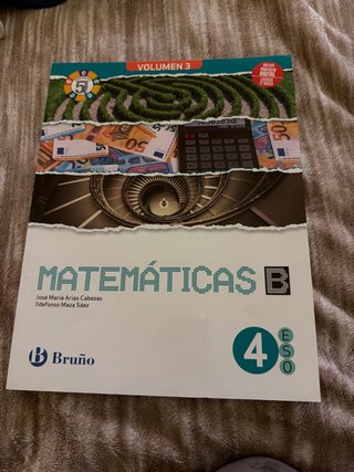 Libro de matemáticas 4ESO bruño volumen 3