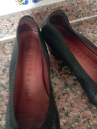 Zapatos Hispanitas piel negros talla 36
