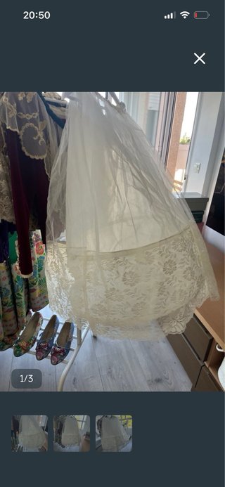 Cancán Comunión cintura ajustable largo 80 cm