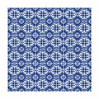 pack 6 azulejos 10x10 cm diseño Oporto azul