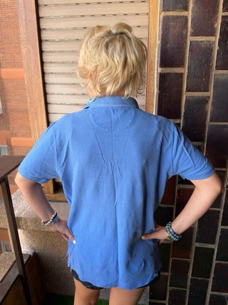Polo Azul Massimo Dutti
