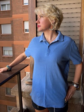 Polo Azul Massimo Dutti