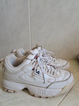 Zapatillas Fila Disruptor II Plataforma Blancas
