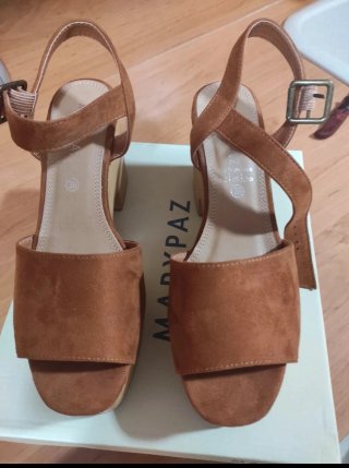 Sandalias Marypaz Marrones Talla 39