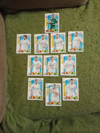 Cartas de fútbol Real Madrid