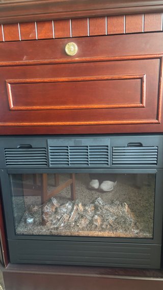 Chimenea Eléctrica con Estructura de Madera