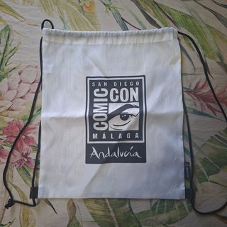Mochila blanca San Diego Comic Con Málaga