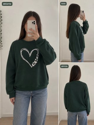 Sudadera Lola Ruiz verde talla L