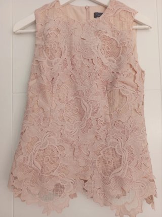 Top Adolfo Dominguez Costura rosa palo Talla S