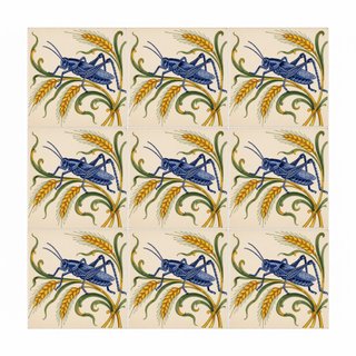 Azulejos cerámica saltamontes siciliano cocina