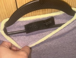 Jersey Zara Mujer Morado y Amarillo