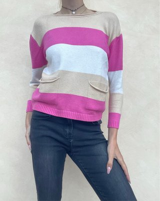 Maglione a righe Flow Up