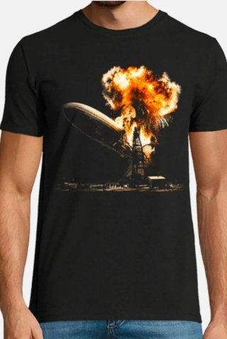 Camiseta Negra desastre del Hindenburg
