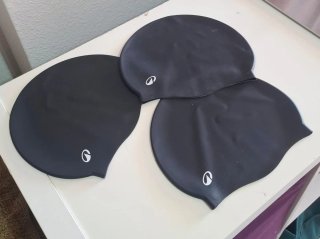 Pack de 3 Gorros de Natación Negros