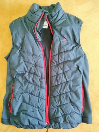 Chaleco acolchado senderismo c/cuello alto, azul
