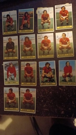 Lote 14 Cromos Liga 74/75 Este Real Murcia