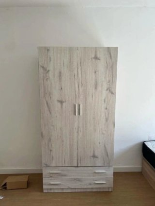 Armario de dos puertas blanco