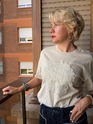 Camiseta Calvin Klein Beige