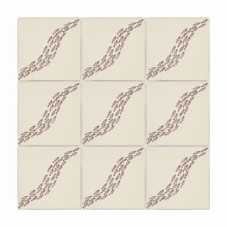 Pack 6 azulejos peces cerámica esmaltada cocina