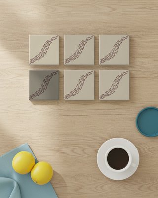 Pack 6 azulejos peces cerámica esmaltada cocina