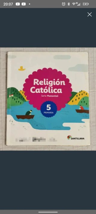 Religión Católica 5 Primaria Santillana Manantial