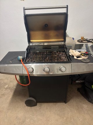 Barbacoa de gas de 3 fuegos