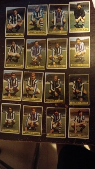 Lote 16 Cromos Ediciones Este 74/75 R. Sociedad