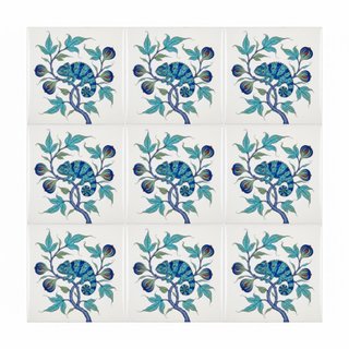 Pack 6 azulejos marroquíes camaleón cerámica
