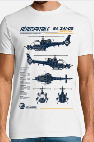 Camiseta Aerospatiale SA 341-02 Special