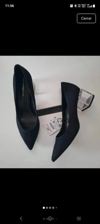 Tacones Bershka negros talla 36