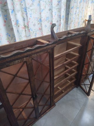 Mobile Bar vintage blu e oro